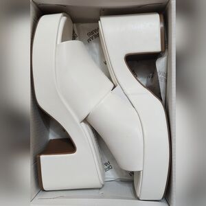 Dreampairs White Platform Sandals Size 9